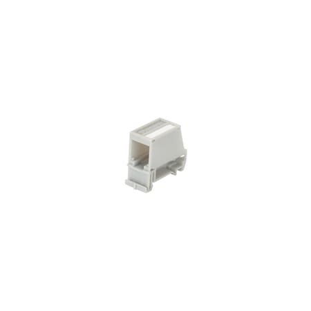 Panduit DIN RAIL MOUNT ADAPTER WITH, LABEL, SINGLE PORT, OFF WHITE,  CADIN1IW